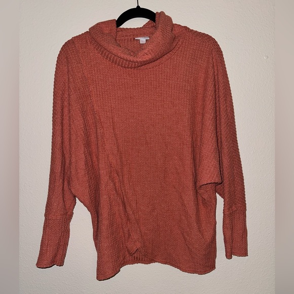 Lularoe Kristen Cowl pullover, size small, pumpkin orange - Picture 1 of 2